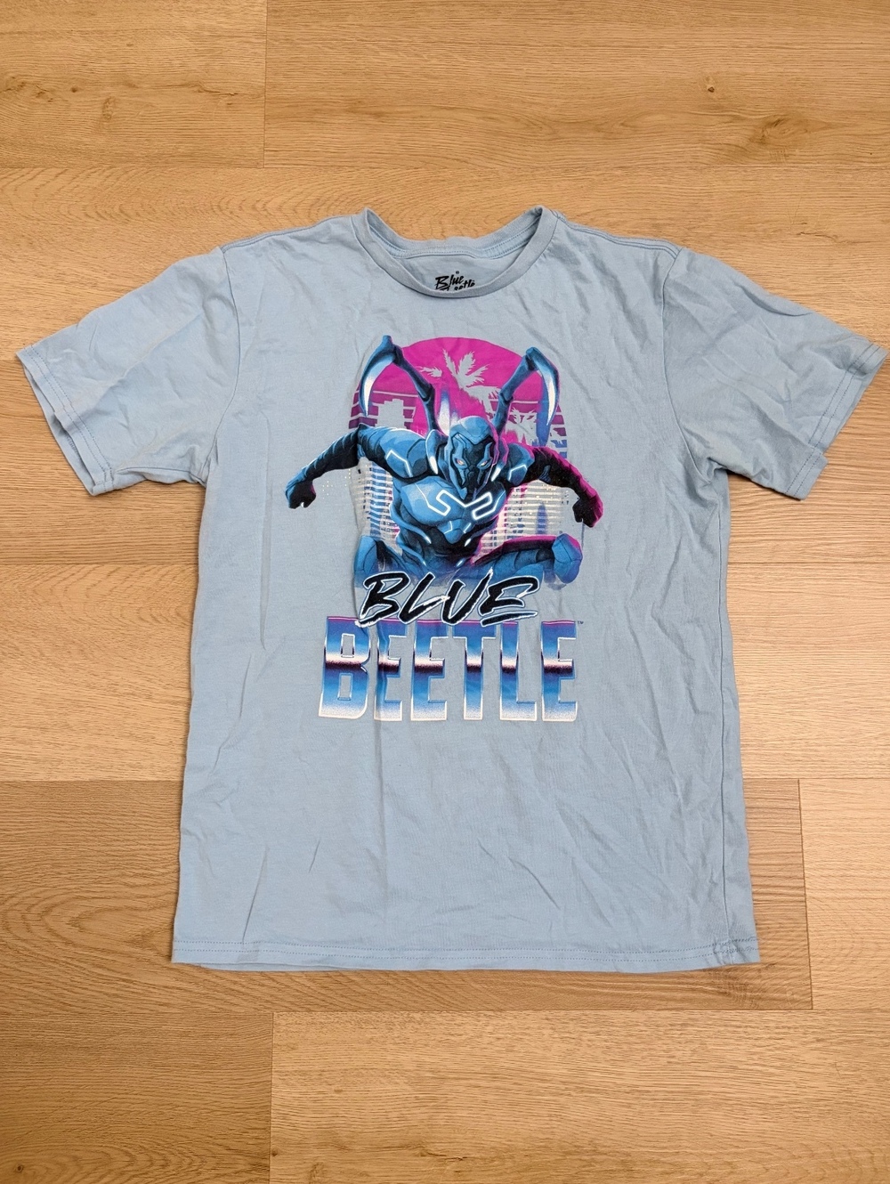 DC Blue Beetle Graphic T-Shirt – Light Blue